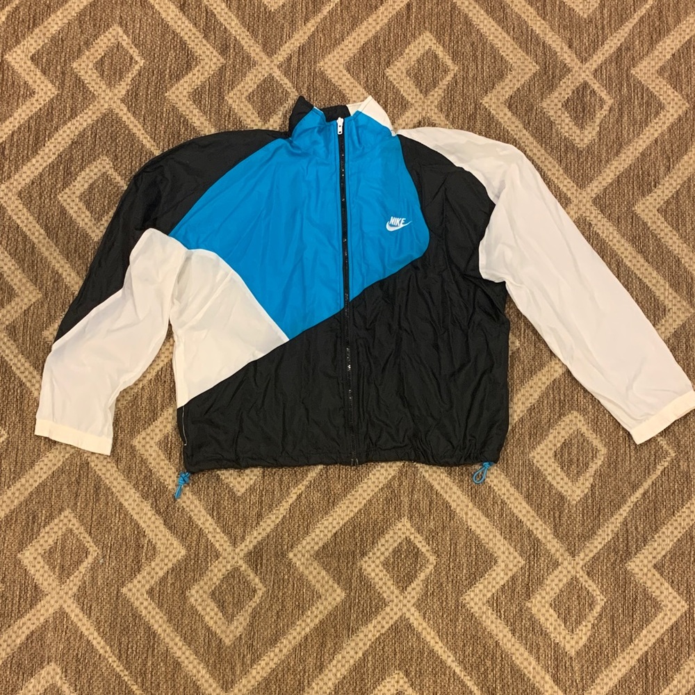Nike Black and Blue Jacket (369)